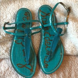 Turquoise sandals
